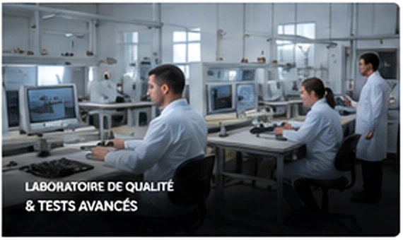 Technicien dans un laboratoire qualité et test